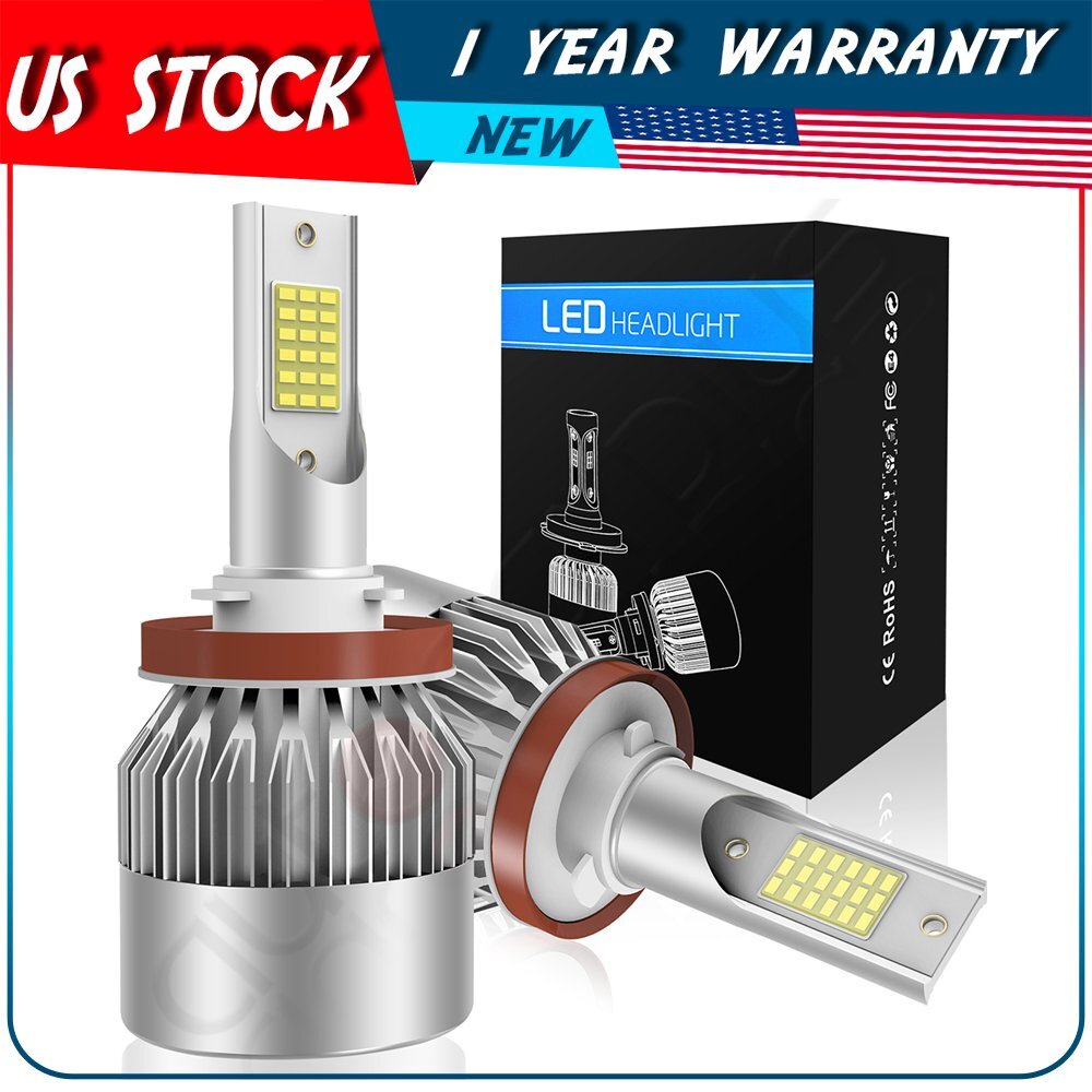 LED Headlight Bulb H11 H8 H9  Conversion Kit 6000K 120W High Low Beam Fog Light