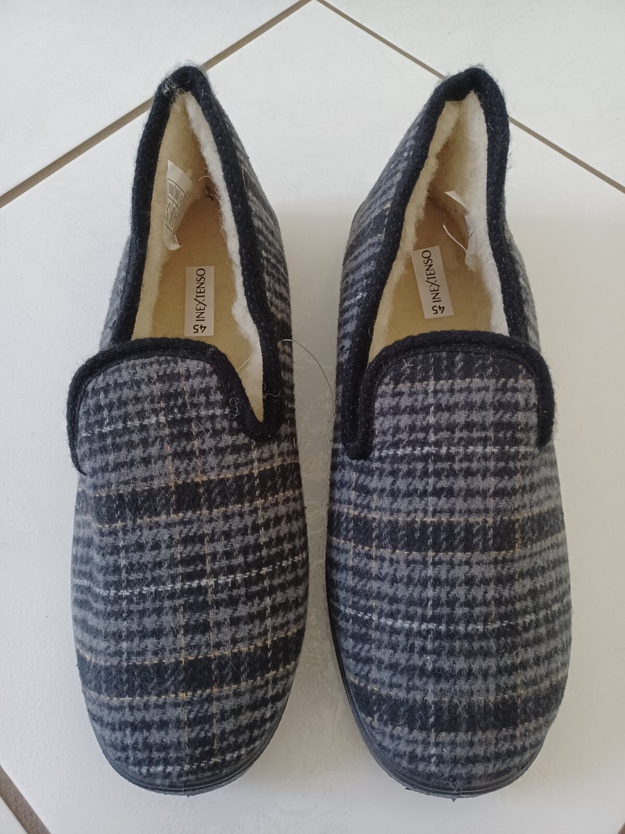 Charentaise Pointure 45 Noire - Semelle Caoutchouc, Neuf Sans Emballage