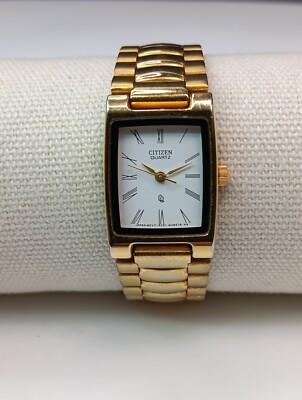 VTG 1990S Ladies Citizen 6031 Yellow Gold Tone Bracelet | eBay