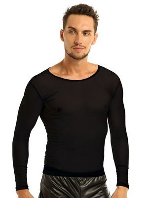 Sheer Mesh T-shirt Tops 