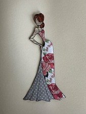 Paper Piecing Doll for junk journal/planner/scrapbooks-Julie Nutting pink/grey