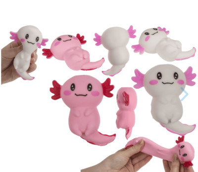 Stretchy Axolotl Squeezy Stress Ball Fidget Toy Stocking Filler