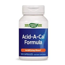 Enzymatic Therapy Acid-A-Cal Formula, Healthy pH Balance, 100 Capsules