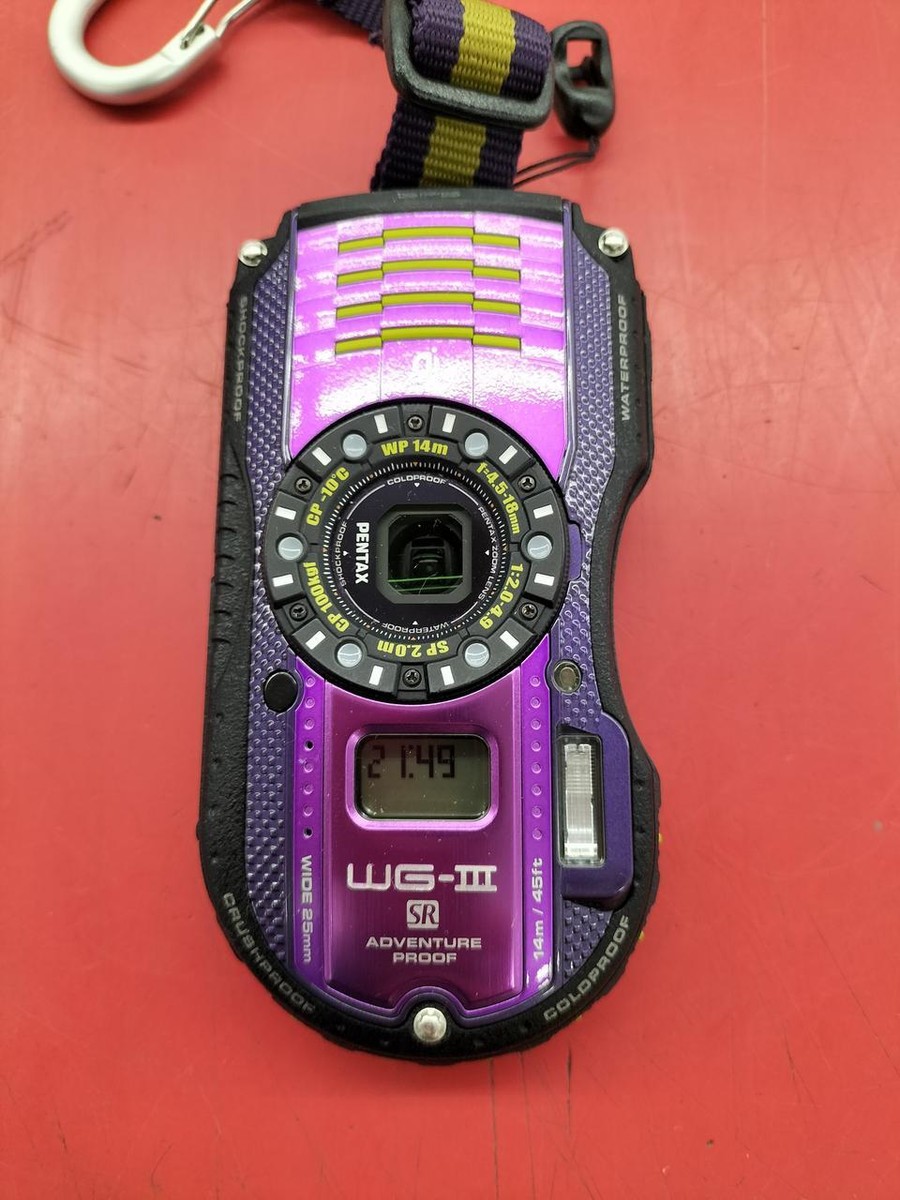 【希少色】PENTAX WG-3 GPS パープル　防水 アウトドア ☆ゲリラセール☆【希少色】PENTAX WG-3 GPS パープル