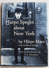 HARPO MARX Harpo Speaks About New York 1st Edition 1st Printing E.L. Doctorow