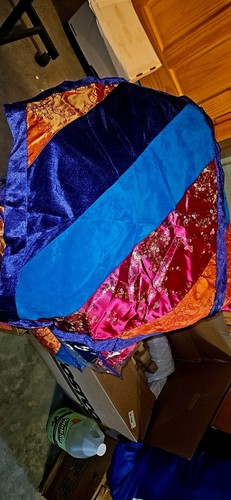 NEW Seventeen Comforter Sham Set TwiN Embroidery Velvet Satin Boho Hippy Y2K FUN - Picture 8 of 18