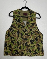 Ranger Camouflage Hunting Vest Large Mesh Back Bird Bag Bird Hunting Vintage 