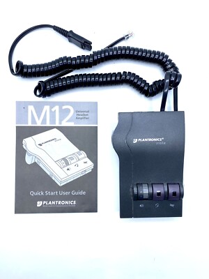 Genuine Plantronics M12 VISTA Modular Amplifier ~ FREE S/H