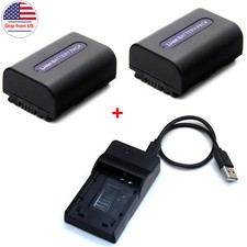 Battery /Charger For Sony DCR-DVD508 DCR-DVD510 DCR-DVD608 DCR-DVD610 DCR-DVD650