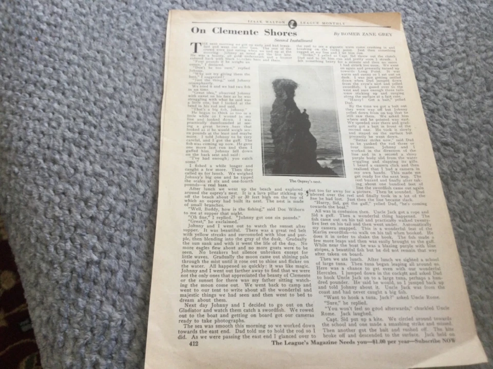 Romer Grey- 3 Articles written for Magazines about Fishing - Image 3 of 3