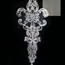 1pcs Lace Floral Applique Decor Wedding Dress Sewing Accessories DIY Patch Craft