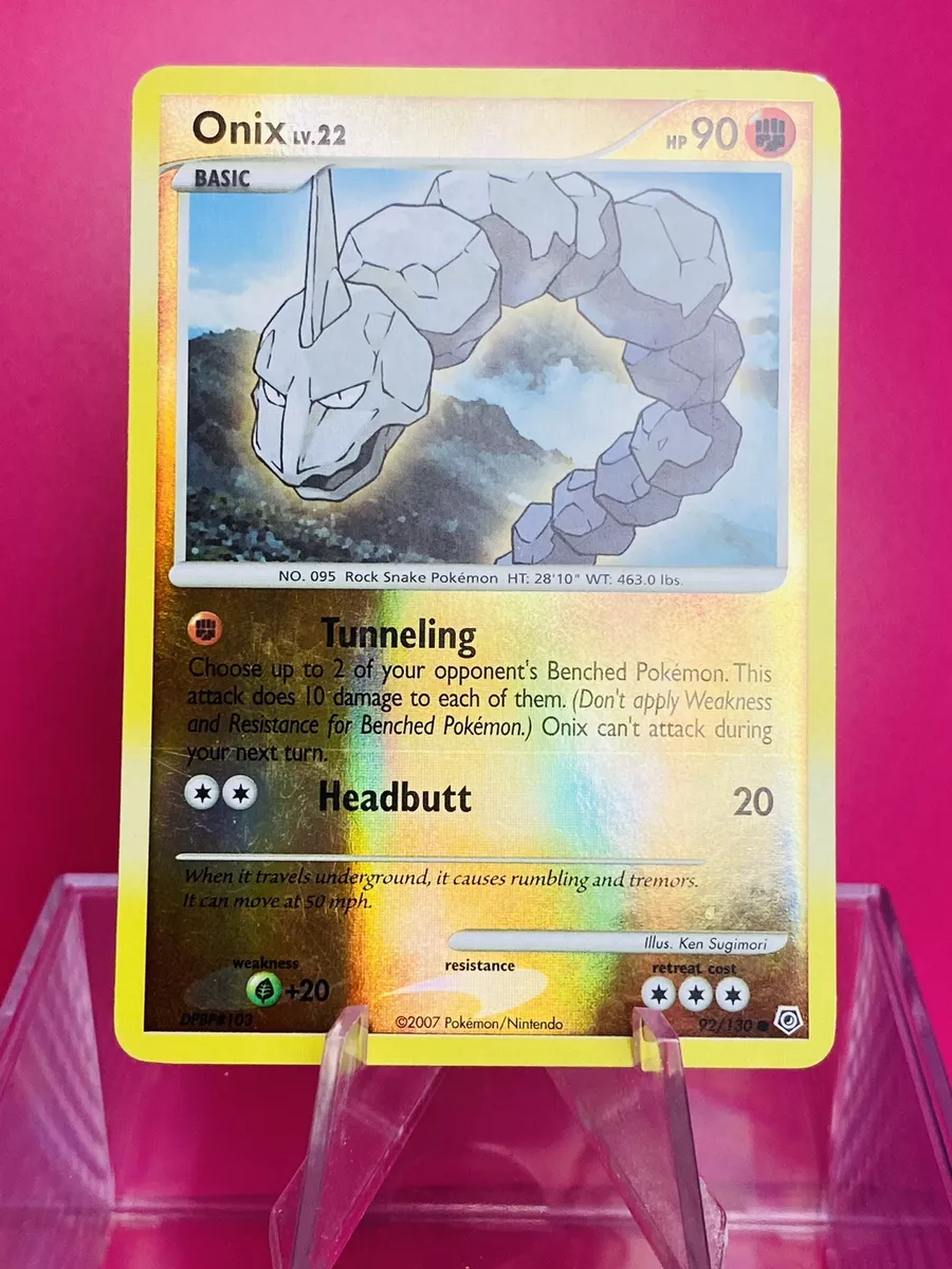 Onix 92/130 - Diamond & Pearl - Common - Pokemon Card TCG