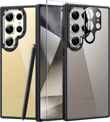 Stoßfeste Anti-Vergilbung Vollschutz Hülle für Samsung Galaxy S24-Ultra
