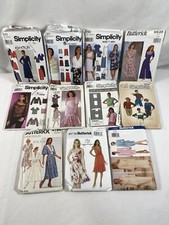  11 VTG 1980s Simplicity Butterick Patterns Miss Dress Jacket Blouse 51 READ