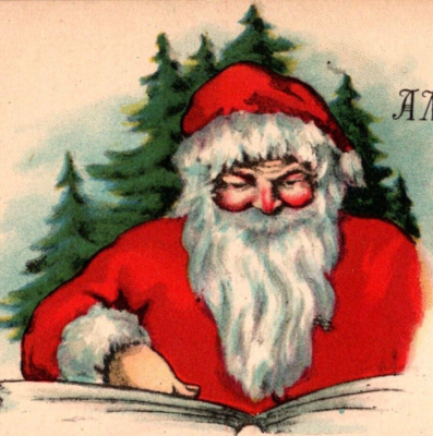 要問合わせ♥️レア♥️ディスプレイに！大型サンタ　クリスマス　サンタクロース Santa Claus A Merry Christmas to You Postcard Series 1182