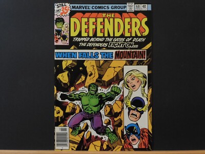 Marvel Comics:  THE DEFENDERS #68  Feb. 1979  Hulk, Valkyrie, Nighthawk, Hellcat