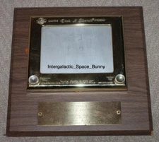 1974 Promotion Trophy Gold Etch A Sketch for 1 Millionith Sold to Employee 