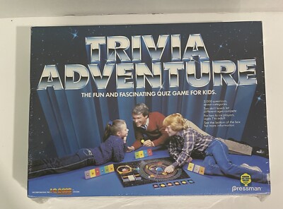NEW Pressman Trivia Adventure Quiz Board Game 1983 SEALED