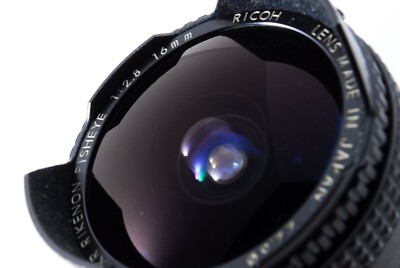 RARE! N MINT 】 Ricoh XR Rikenon Fisheye 16mm F/2.8 MF Lens Pentax
