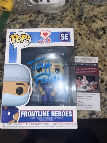 Funko Pop “FRONTLINE WORKER” SIGNED by Anthony Fauci SUPER RARE! JSA COA