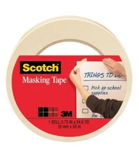Scotch - Masking Tape - 2 Rolls - 0.70in x 54.6yd - New