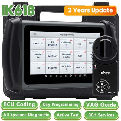 XTOOL IK618 Auto Bi-directional Diagnostic Scanner IMMO Programming E.CU Coding