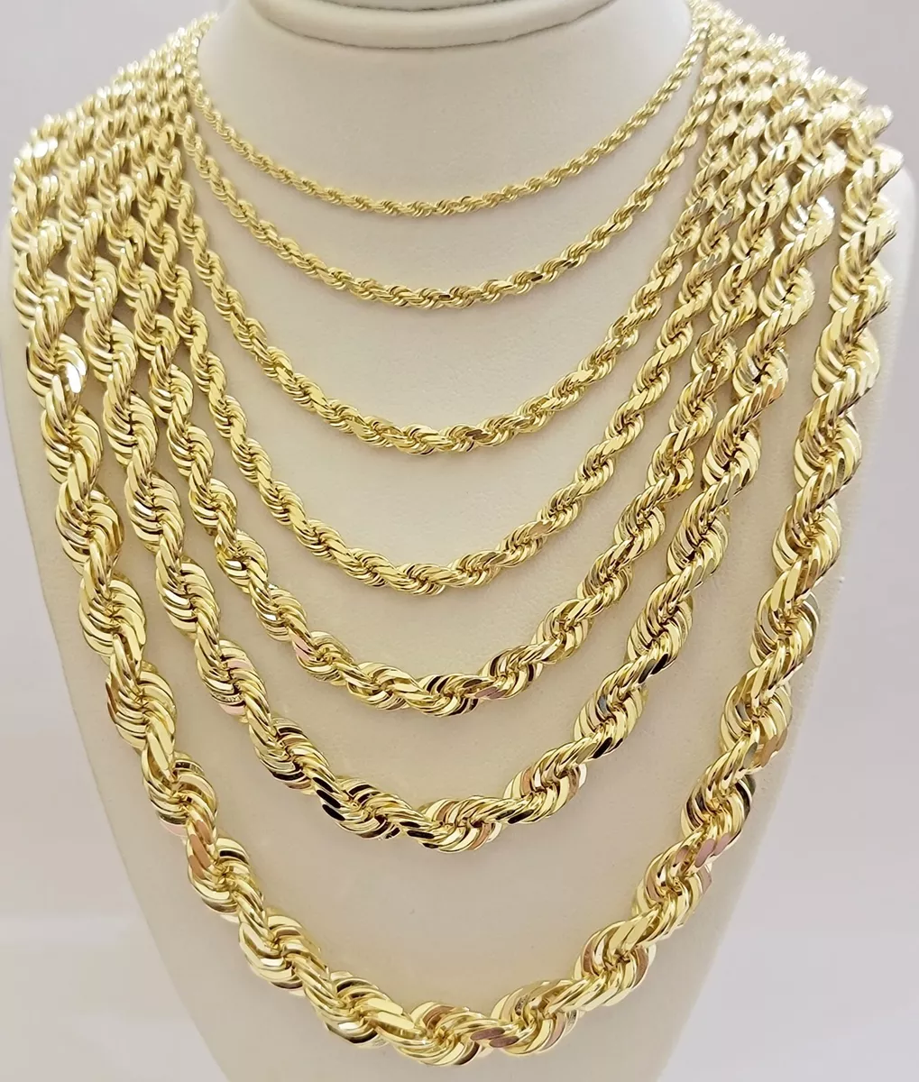 10k & 14k Solid Gold Chains - 100% Real Gold