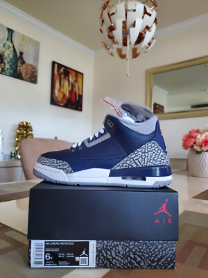 Nike Air Jordan 3 Retro Georgetown (2021) Cement 398614 401 Women