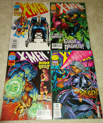 1996-97 Marvel Comics X-Men Vol. 1 Ongoing #57, 58, 59, & 60- Gambit vs Magneto!