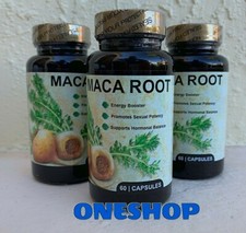 3 MACA ROOT 500 MG MALE ENHANCER POTENCY SEXUAL ENHANCEMENT POWER ENERGY PILLS