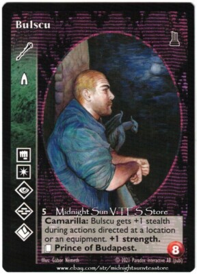 Bulscu Advanced Ventrue The Unaligned Kickstarter V:TES VTES Vampire CCG