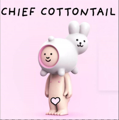 Mighty Jaxx Chief Cottontail Painted Art 20cm Collectibles New In Stock