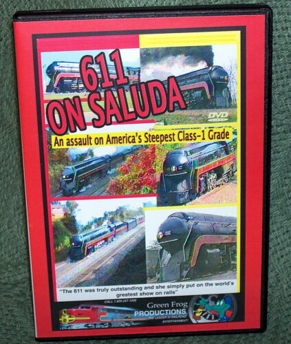 20412 TRAIN RAILROAD DVD NORFOLK & WESTERN N&W STEAM # 611 ON SALUDA GRADE  - Foto 1 di 1