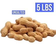 5 lbs Unsalted Roasted In-Shell Peanuts
