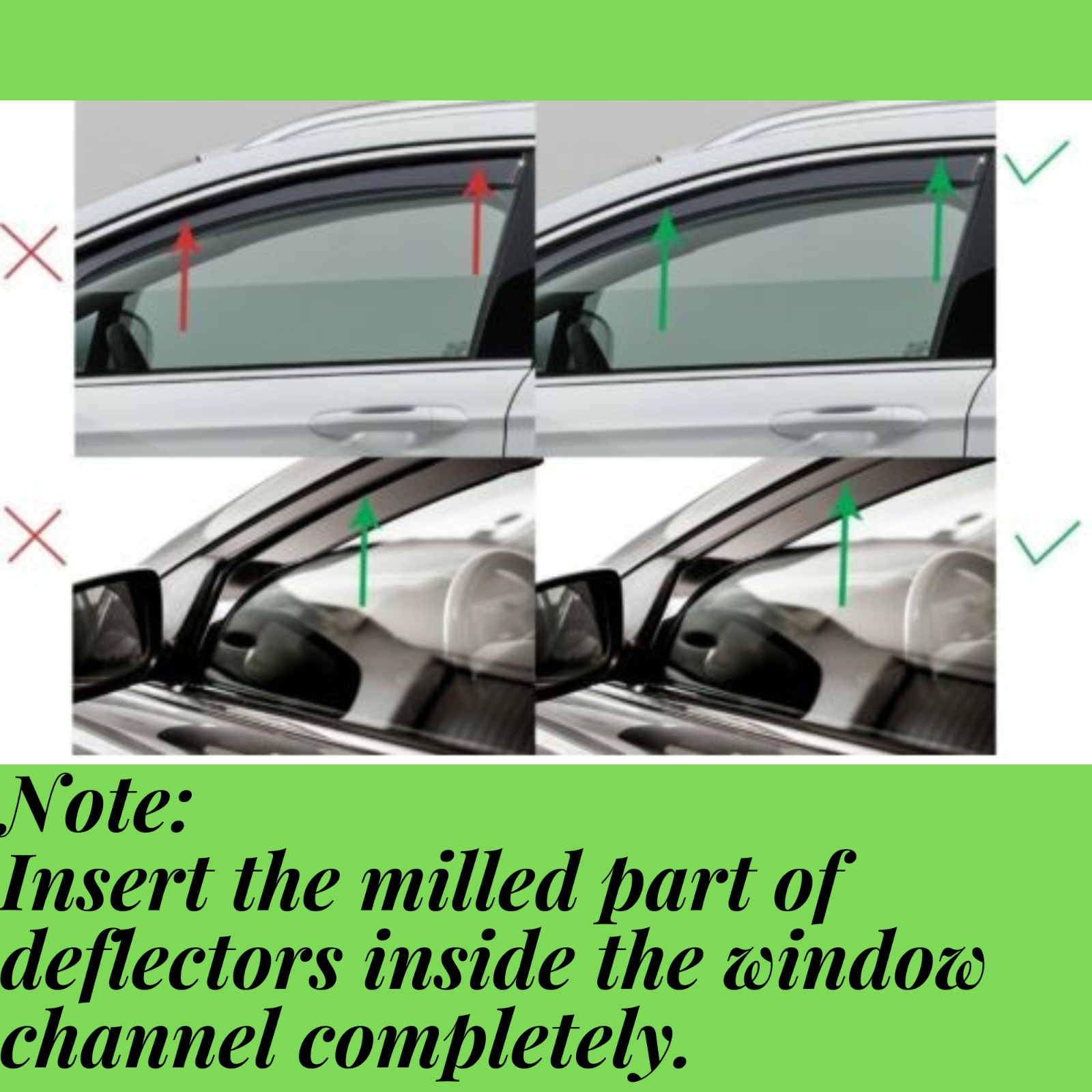 Wind Deflectors Sun Visor VW GOLF mk5 5doors 20042008 4pc ISPEED