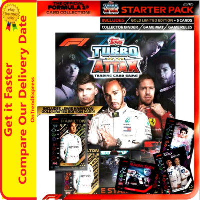 Formula 1 F1 2020 Turbo Attax Grand Prix Starter Pack Hamilton Gold Limited Card