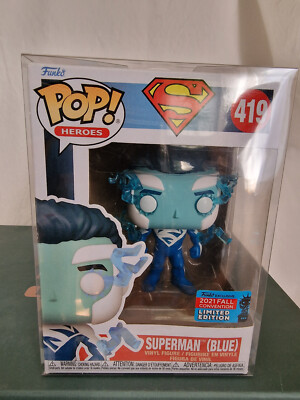 Funko Pop! #419 DC Super Heroes - Superman (BLUE) 2021 Fall NYCC EXCLUSIVE