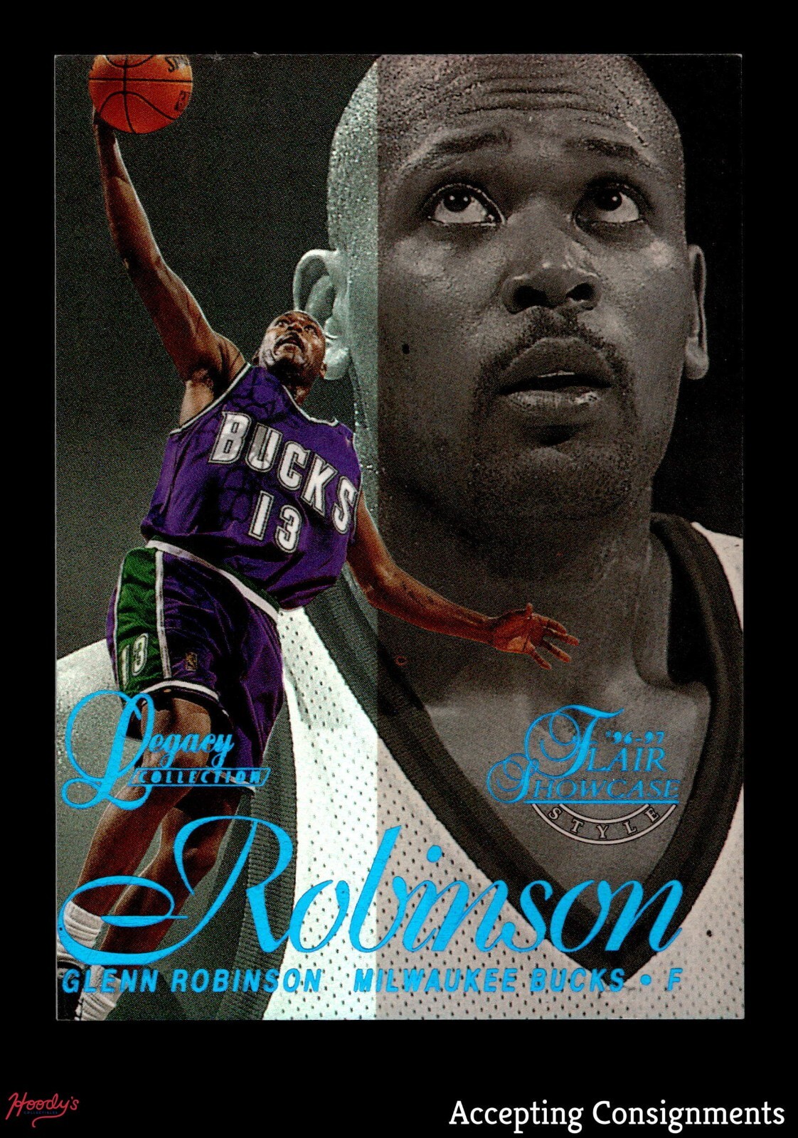 1996-97 Flair Showcase Legacy Collection Row 2 #13 Glenn Robinson 16/150 BUCKS