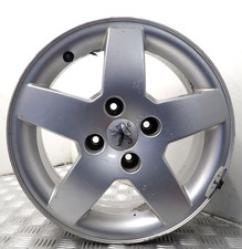 PEUGEOT 207 15" SILVER ALLOY  WHEEL 9651016580 (Q-491)