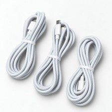 USB-C to USB-C 60W PD Fast Charge Braided Data Sync Cable Lot 3/6/10/20Pk 6FT