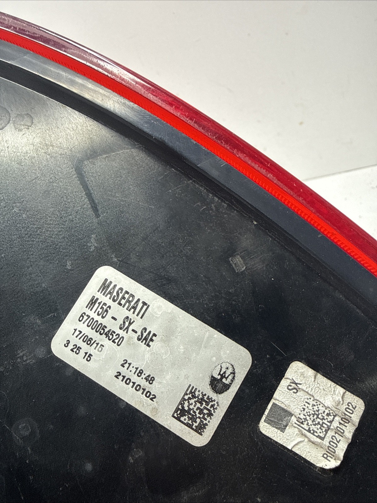 Maserati Quattroporte 2014-2017 Rear Left Tail light P/N 103407