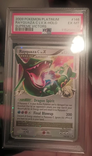 Pokémon Diamond & Pearl Rayquaza C LV.X DP47 Black Star Promo Holo PSA 6