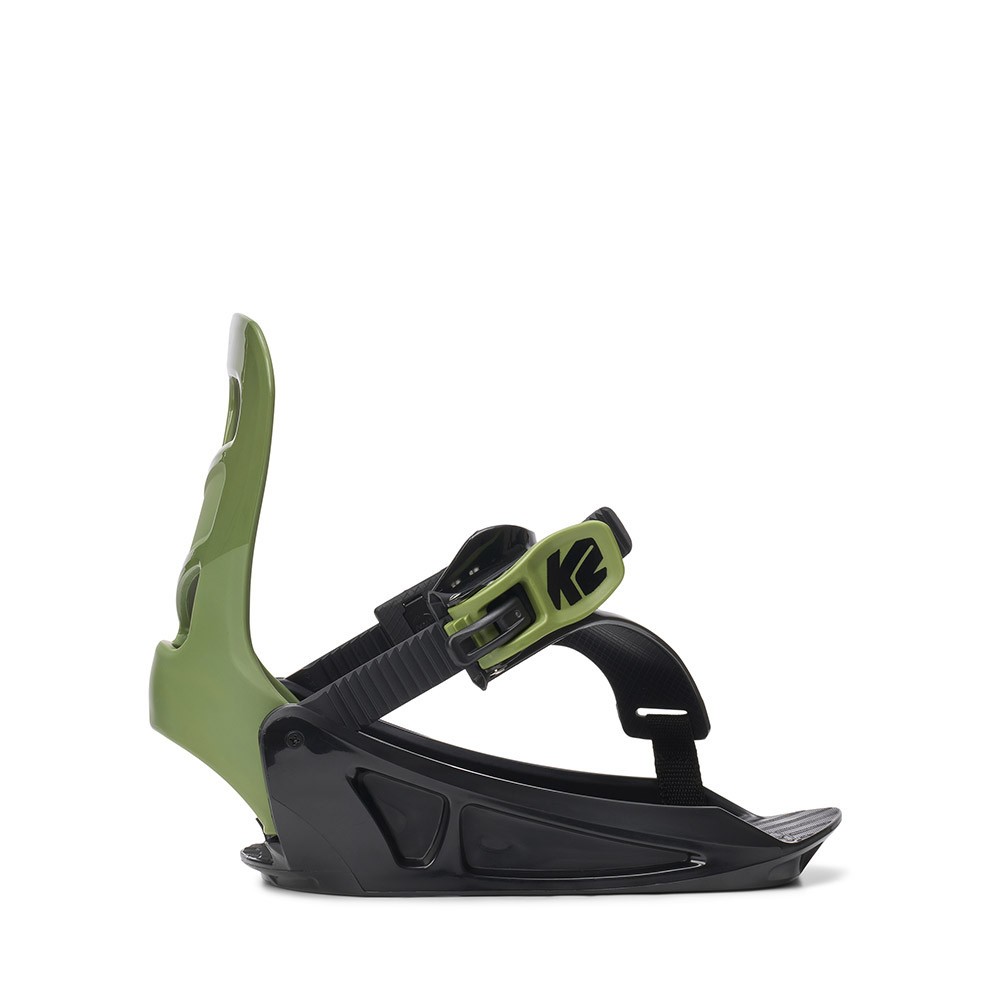 Fixations de snowboard Lil Mini Green vertes pour enfant débutant
