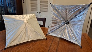 Vintage Reflectasol Square Photography Umbrella Bounce Light System, 2-18 inch