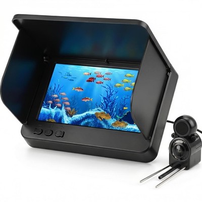 5 Inch Underwater Fish Finder Camera 8000mAh IP68 220 Wide Angle Waterproof