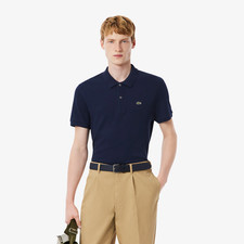 Lacoste Men s Regular Fit Pima Cotton Soft Polo Shirt, Navy Blue, Size Options
