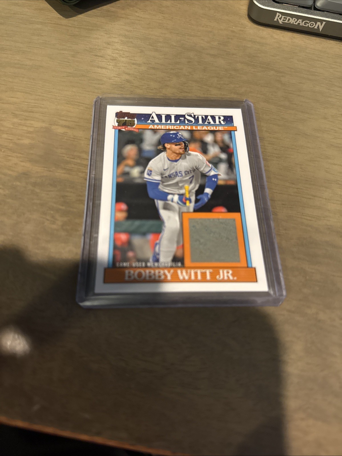 2026 Topps Series 2 Bobby Witt Jr. Game Used Jersey Relic 91ASR-BW KC Royals
