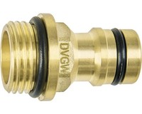 "Geka Plus GeräTestecker Messing Dvgw, AußEngewinde G13 Mm (1/2\")"