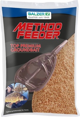 Balzer Premium Groundbait Method Feeder Fertigfutter 600g Spicy Krill
