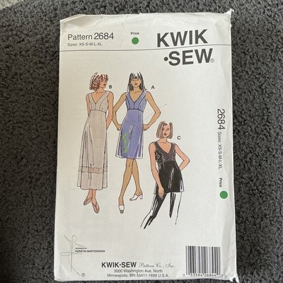 kwik sew sewing pattern 2684 Dress And Tunic Sizes XS-XL